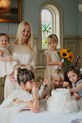 Konges Sløjd rochie din bumbac pentru bebeluși CELEBRATION AALIYAH BABY SET GOTS KS103577