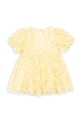 Otroška obleka Konges Sløjd EASTER SALLY DRESS KS103557 rumena SS25