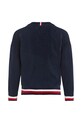 Chłopiec Tommy Hilfiger kardigan bawełniany dziecięcy KB0KB08891.PPYA granatowy