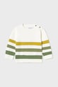 Dětský bavlněný svetr Mayoral středně silná zelená 1301.3C.Baby.PPYA