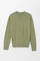United Colors of Benetton pulover de bumbac pentru copii uni verde 1098C107W.G.Seasonal