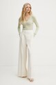 Patrizia Pepe pulover de lana 8K0263.K034 verde SS25