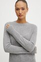 Patrizia Pepe sweter kaszmirowy szary 8K0269.K247