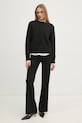 Свитер с примесью шерсти Calvin Klein Jeans J20J225073 чёрный SS25