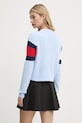 Одежда Хлопковый свитер Tommy Jeans DW0DW19335 голубой