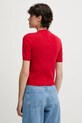 Tommy Jeans pamut pulóver DW0DW19336 piros SS25