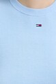 Tommy Jeans pamut pulóver DW0DW19336 kék