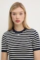 Bavlnený sveter Tommy Jeans tmavomodrá DW0DW19336