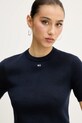 Tommy Jeans pamut pulóver sötétkék DW0DW19336