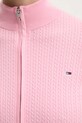 Kardigán Tommy Jeans DW0DW19337 ružová
