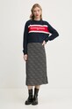 Tommy Jeans pulover din amestec de lana DW0DW19341 bleumarin SS25