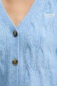 Tommy Jeans cardigan din amestec de lână DW0DW20447 albastru