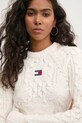 Tommy Jeans pulover din amestec de lana roz DW0DW19882