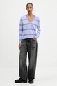 Tommy Jeans sweter bawełniany DW0DW19888 niebieski AW25