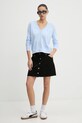 Tommy Jeans pulover de bumbac DW0DW19888 albastru SS25