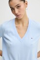 Tommy Jeans pulover de bumbac albastru DW0DW19888
