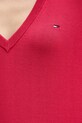 Tommy Jeans sweter bawełniany DW0DW19888 różowy