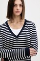 Хлопковый свитер Tommy Jeans тёмно-синий DW0DW19888