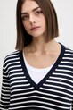 Хлопковый свитер Tommy Jeans DW0DW19888 тёмно-синий