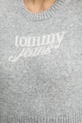 Pulover s dodatkom vune Tommy Jeans DW0DW19895 siva