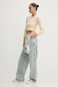 Tommy Jeans sweter z domieszką wełny DW0DW19895 żółty SS25