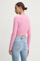 Odzież Tommy Jeans sweter z domieszką wełny DW0DW19895 różowy