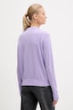 Odzież Tommy Jeans sweter bawełniany DW0DW20159 fioletowy