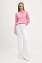 Tommy Jeans sweter bawełniany DW0DW20159 różowy SS25