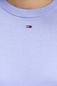 Tommy Jeans pulover de bumbac DW0DW20159 violet