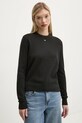 Хлопковый свитер Tommy Jeans чёрный DW0DW20159