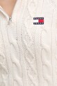 Tommy Jeans pulover din amestec de lână DW0DW20269 bej
