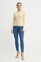 Elisabetta Franchi cardigan MK41S51E2 galben SS25