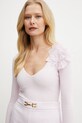 Elisabetta Franchi pulover din amestec de mătase roz MK56B51E2