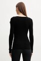 Odzież Elisabetta Franchi sweter z domieszką jedwabiu MK56B51E2 czarny