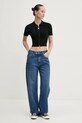 Hugo Blue cardigan 50532254 negru SS25