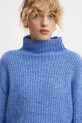 Светр з домішкою вовни Bruuns Bazaar фіолетовий BBW4316