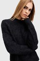 AllSaints sweter wełniany VORTEX JUMPER W032KB czarny SS25