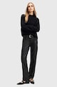 AllSaints sweter wełniany VORTEX JUMPER W032KB czarny