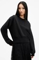 Бавовняна кофта AllSaints FERN EMB без капюшона чорний W125JB