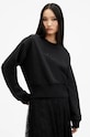 AllSaints hanorac de bumbac FERN EMB imprimeu negru W125JB