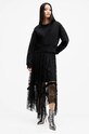 Бавовняна кофта AllSaints FERN EMB W125JB чорний