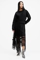AllSaints hanorac de bumbac FERN EMB W125JB negru