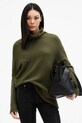 AllSaints pulover de lana LOCK ROLL grosime medie verde W132KB
