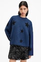 AllSaints pulover de lana STARLET grosime medie bleumarin W136KB