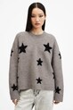 Îmbrăcăminte AllSaints pulover de lână STARLET W136KB gri