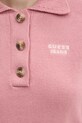 Хлопковый свитер Guess Jeans W5RR47.Z3HM1 розовый