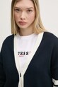 Bavlněný kardigan Guess Jeans námořnická modř W5RR49.Z3HM1