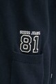 Бавовняний кардиган Guess Jeans W5RR49.Z3HM1 темно-синій