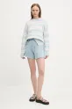 Guess Jeans maglione in cotone W4BR09.Z3HM1 blu SS25