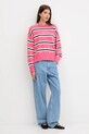 Βαμβακερό πουλόβερ Guess Jeans W4BR09.Z3HM1 ροζ SS25